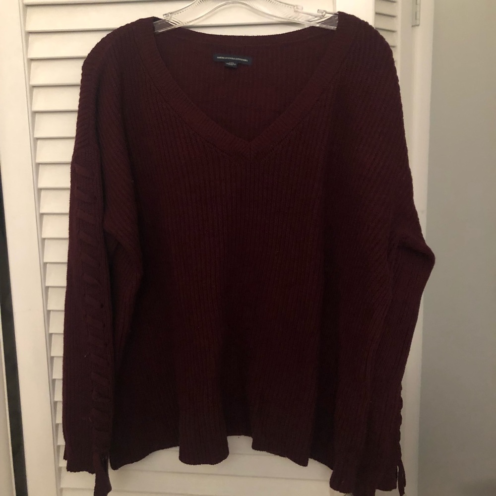Burgundy sweater